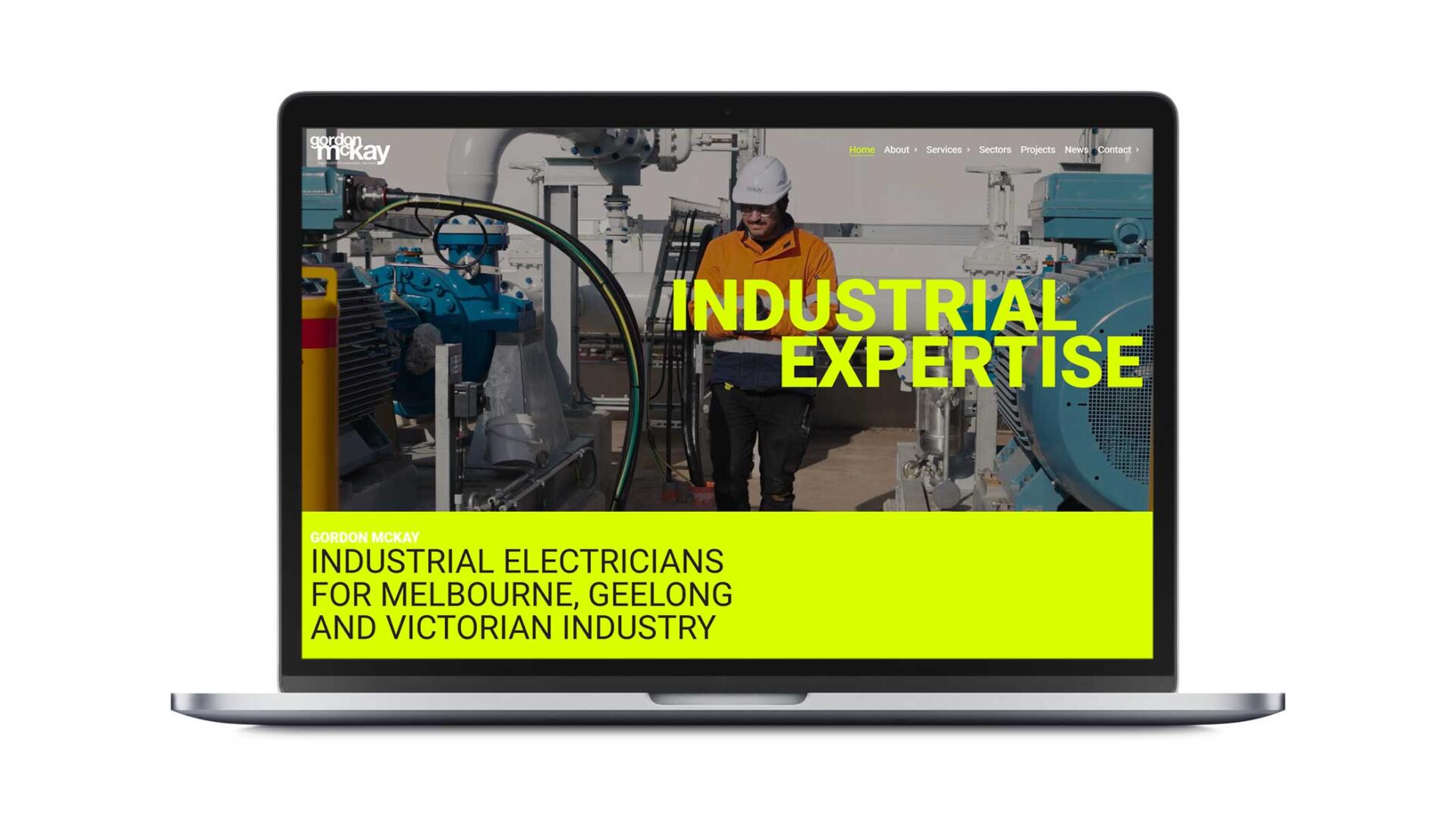 Open laptop showing SEO website designed by Geelong web developers