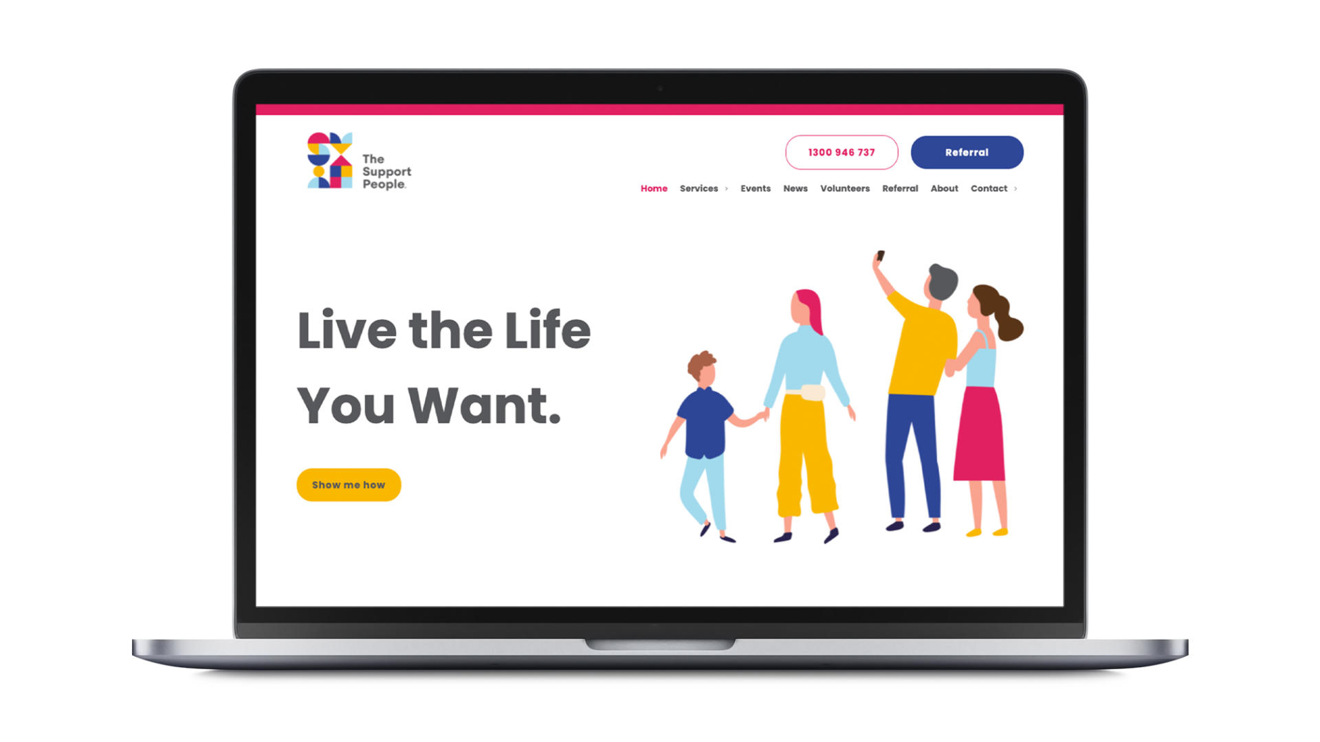 The Support People - Goop Digital website design