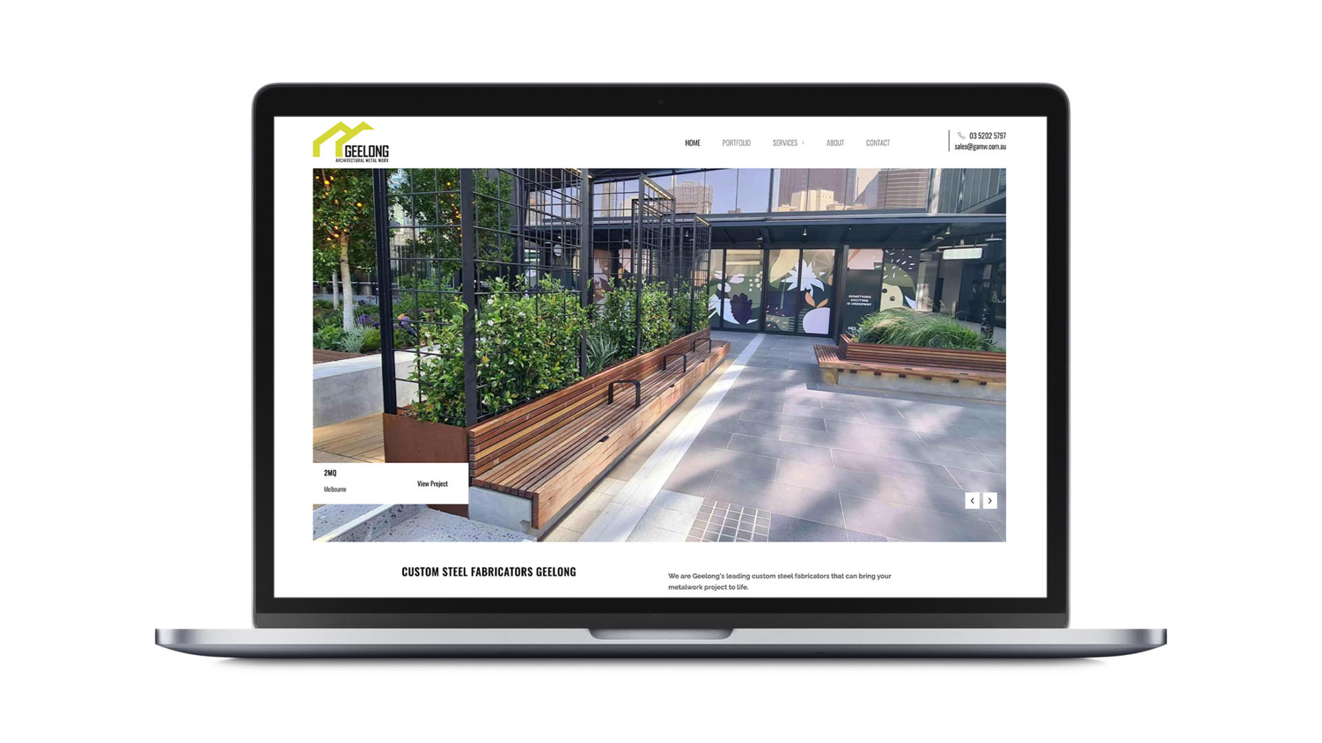 Website Design Geelong - GOOP Digital - Geelong Architectural Metal Worx