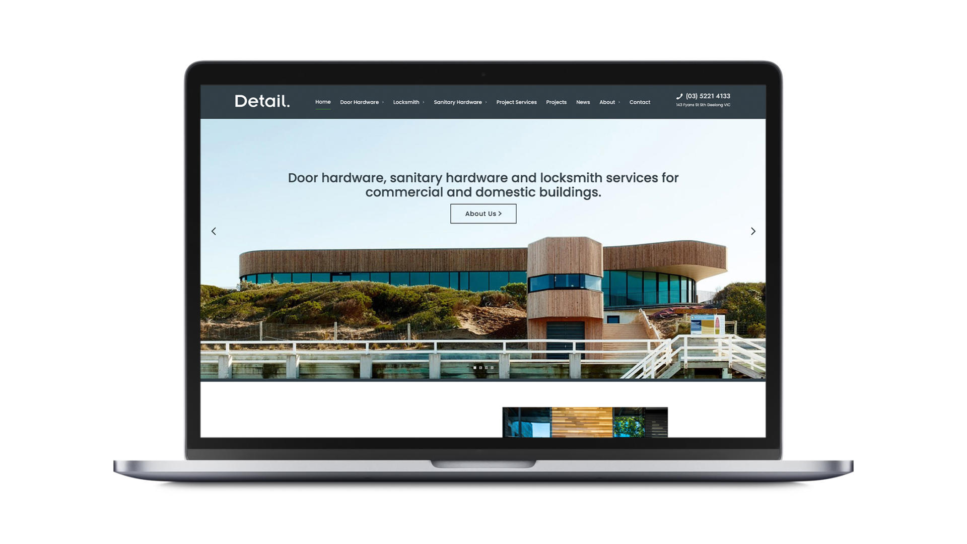 Digital Agency Geelong - GOOP Digital - Detail Door homepage