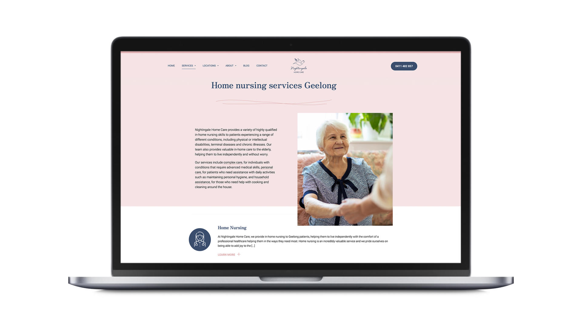 Search engine optimisation Geelong - GOOP Digital - Nightingale Home Care