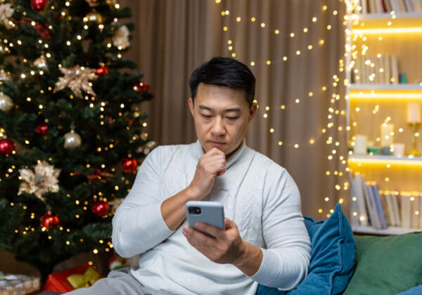 Man upset at being targeted by cybersecurity and scams at Christmas time