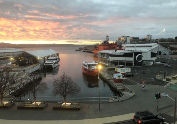 Web Developers Hobart. Constitution dock at Sunrise.