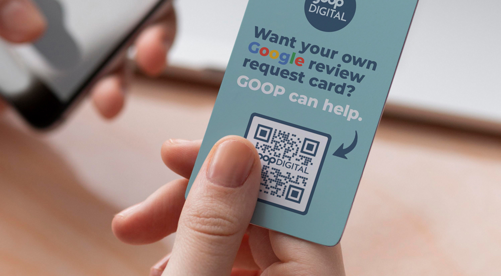 NFC card for Google reviews