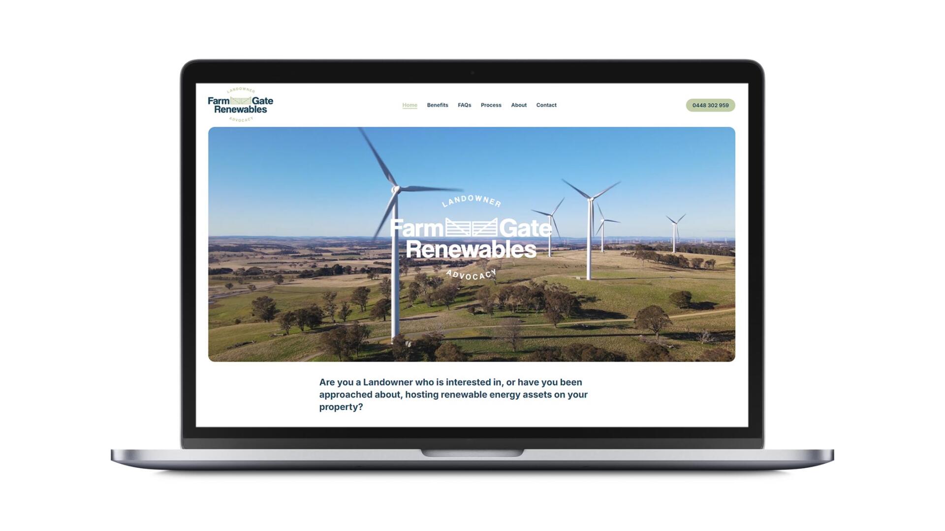 Open laptop showing website design by Geelong web developers