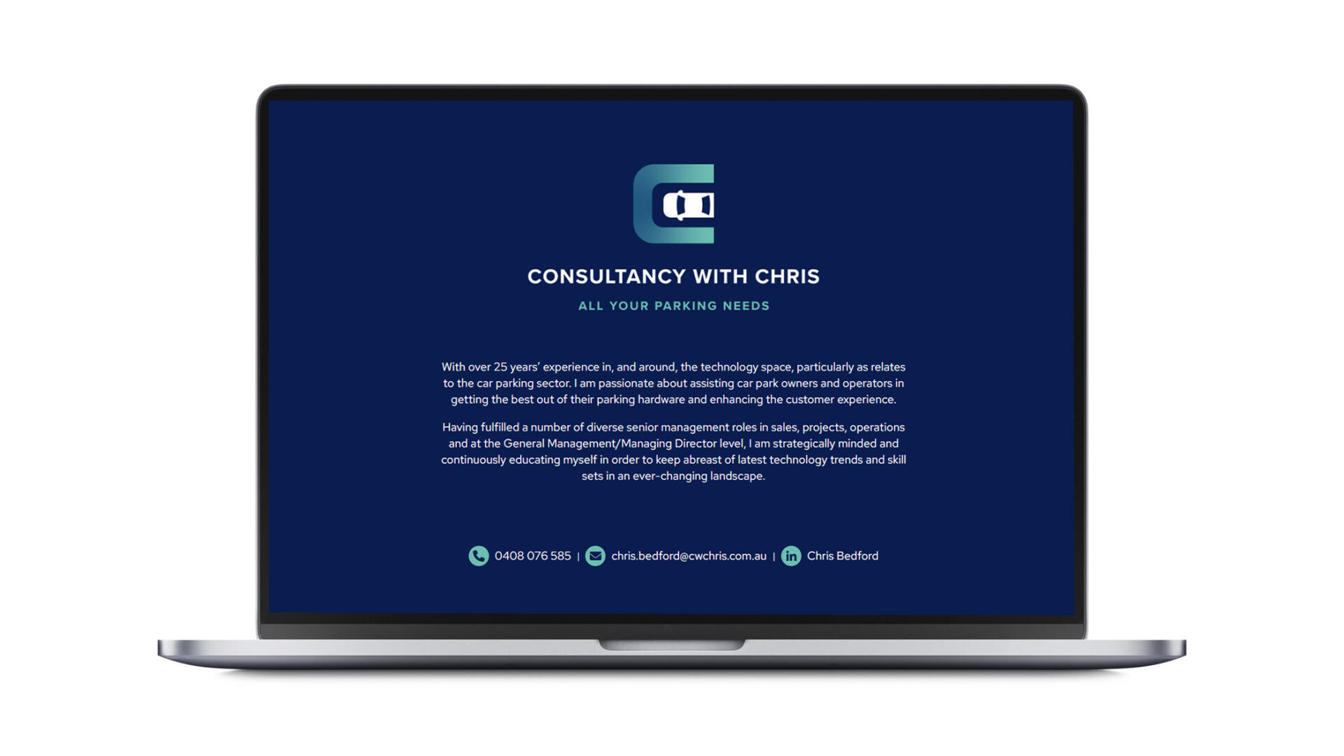 Open laptop showing holding page developed by Geelong website experts