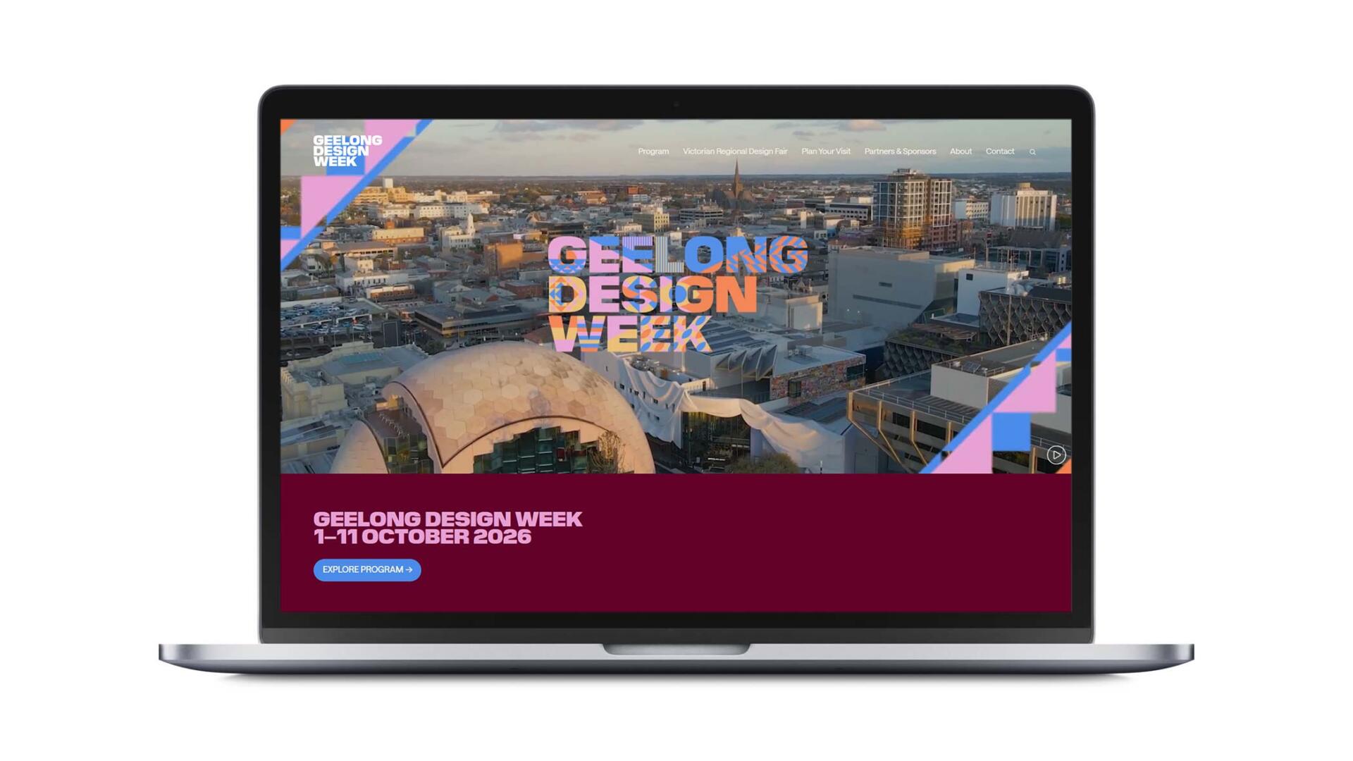 Open laptop showing website developed in Geelong by digital marketing agency
