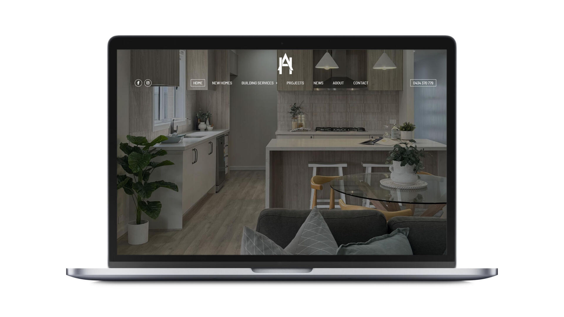 Open laptop showing SEO website designed by Geelong digital marketing agency